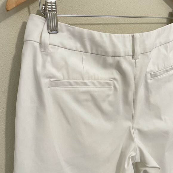 Nike Golf Shorts Womens 8 White Dri-FIT Bermuda Performance Flat Front Quick Dry - Picture 9 of 10